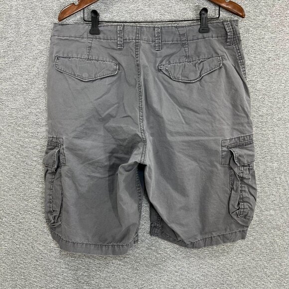 Gap Khakis Cargo Shorts Men Size 34 Gray Summer Outdoor Cotton - Picture 12 of 12